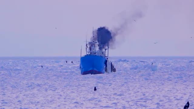 Fishing boat, Hokkaido, Japan