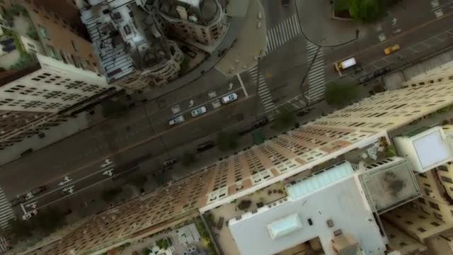 establishment shot of city skyline metropolis district. shot on red epic