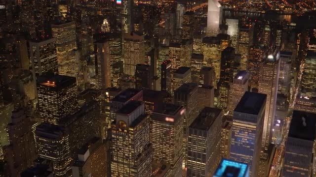 establishment shot of city skyline metropolis district. shot on red epic