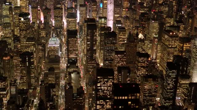 establishment shot of city skyline metropolis district. shot on red epic