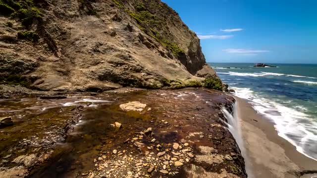 On the edge of Alamare Falls - California coast time lapse On the edge of Alamare Falls - California coast time lapse