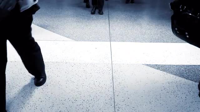 commuters going work. people walking on city streets. urban lifestyle background