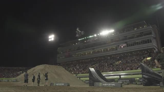 Motorcycle Frontflip in Stadium