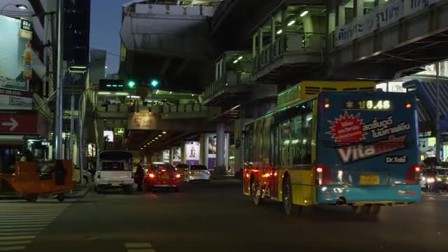 Bangkok city street BTS