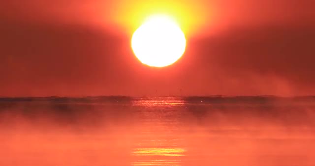 Sunrise in Betsukai, Hokkaido, Japan