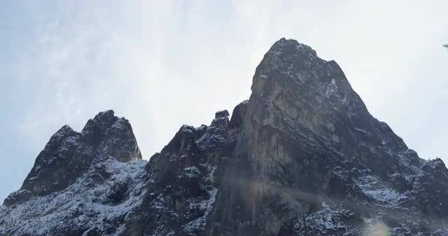 Hand held shot of Liberty Bell in North Cascades