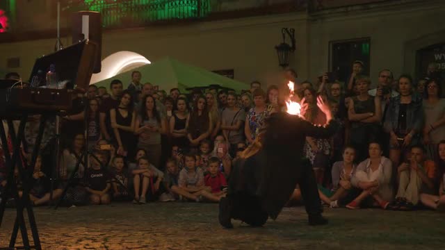Krystian Minda Sword Swallower Show in Lublin