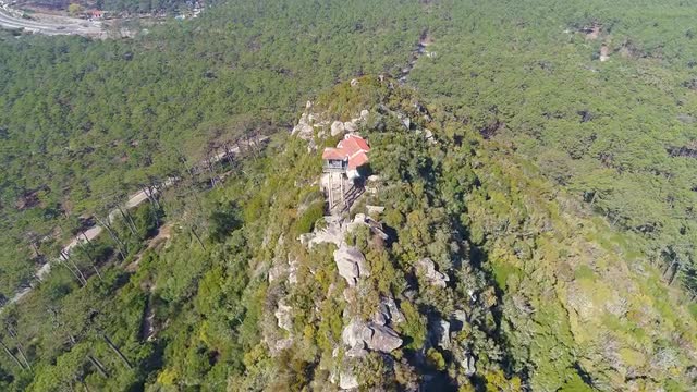 Aerial View on the Observation Tower