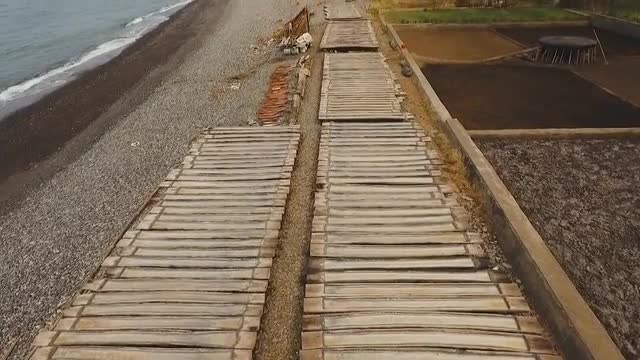 Salt production in Bali.