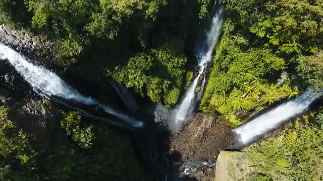 Beautiful tropical waterfall. Bali,Indonesia.
