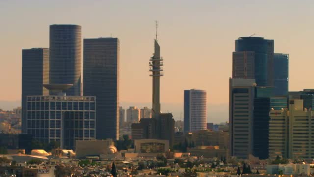 Panning shot of A Tel Aviv cityscape shot in Israel. Panning shot of A Tel Aviv cityscape shot in Israel.