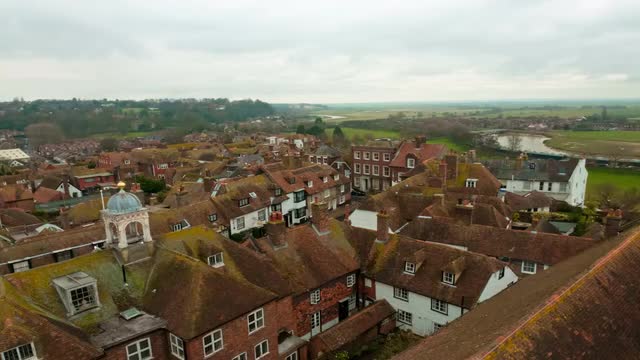 Time-lapse of the rooftops of Rye, East Sussex, England.