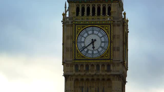 Big Ben dial extreme close-up