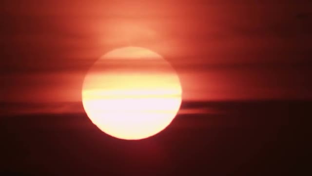 Shot of dark orange sunset.