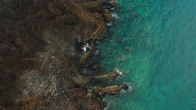 Lava rocks meet Hawaii Ocean 2 - Drone