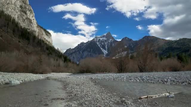 Austria - Cloudy Mountain - Spring - Timelapse - 4K - UHD