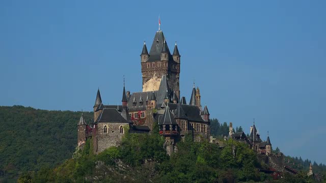 Cochem Imperial Castle, Cochem, Moselle River, Rhineland-Palatinate, Germany, Europe