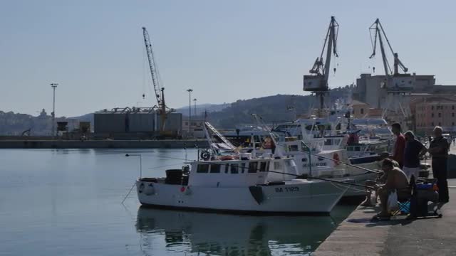 Port Area, Harbour, Oneglia, Imperia, Province of Imperia, Liguria, Italy, Europe
