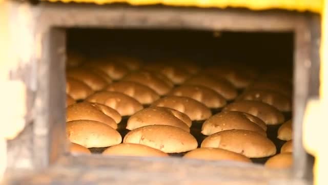 Cookie is baked in the oven