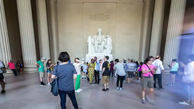 Lincoln Memorial Interior Time Lapse