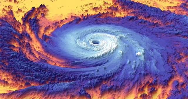 Bomb cyclone animation. (Elements provided by NASA)