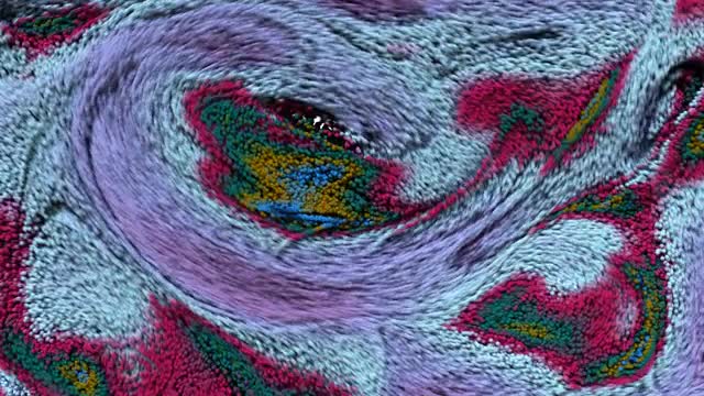 Abstract color swirls. CG animation.