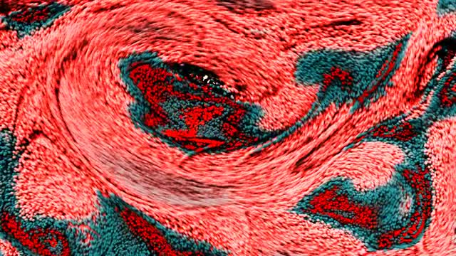 Abstract color swirls. CG animation.