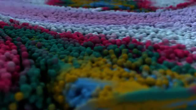 Abstract color swirls. CG animation.