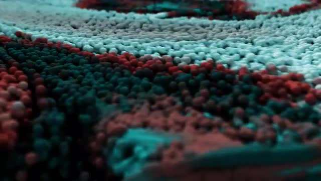 Abstract color swirls. CG animation.