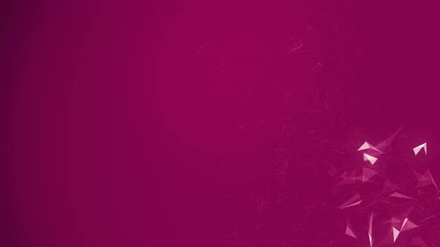 Abstract connected geometric shapes, lines and points slowly moving together.