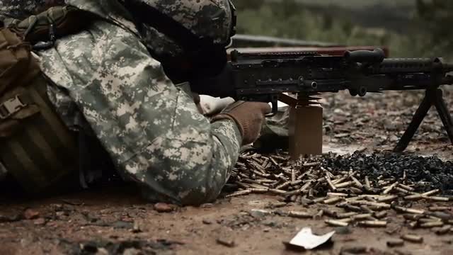 Soldier takes aim
