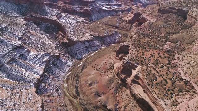 Aerial view over the Little Grand Canyon