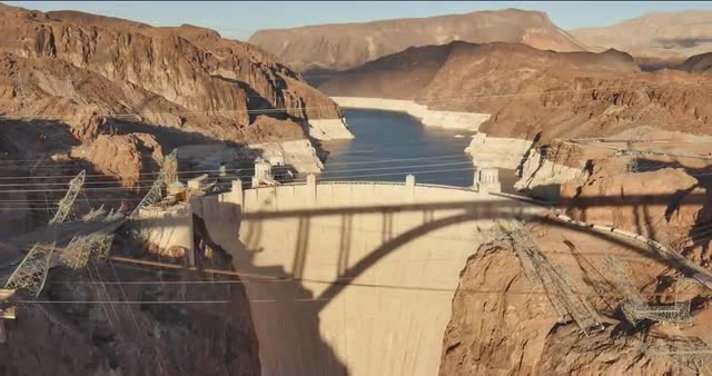Moving timelapse of Hoover Dam