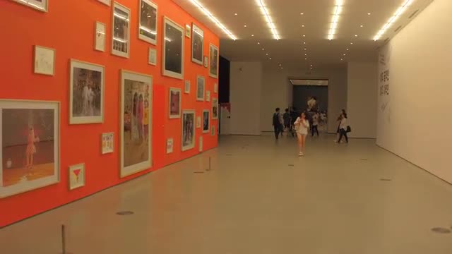 Video shot of Arts Museum interior in Seoul