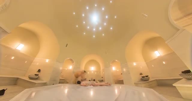 Moving timelapse of massage,shot on a slider