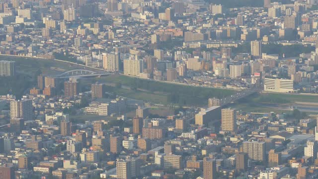 Bird's eye view of Sapporo, Hokkaido, Japan