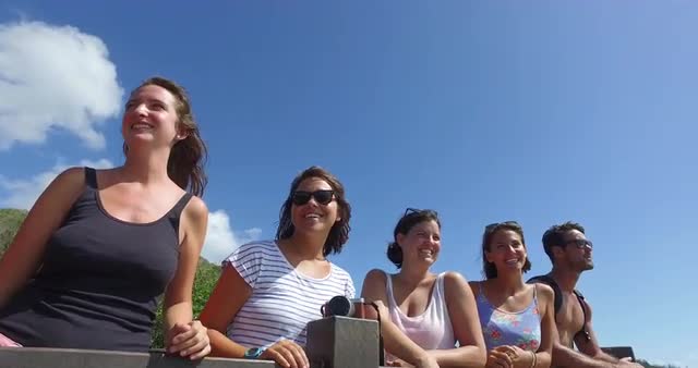 Video shot of people enjoying Whitehaven Beach viewpoint