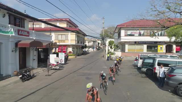 Cycling competitions in the city Vigan, Philippines.