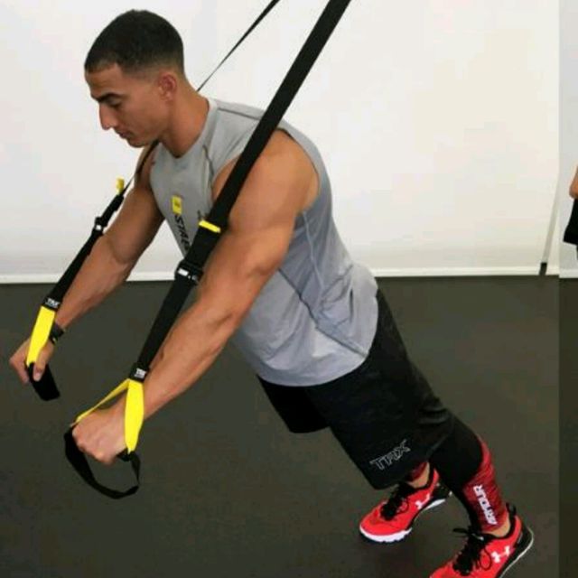 TRX ROLLOUT/ PUSHUPS by Saeed H. Exercise Howto Skimble