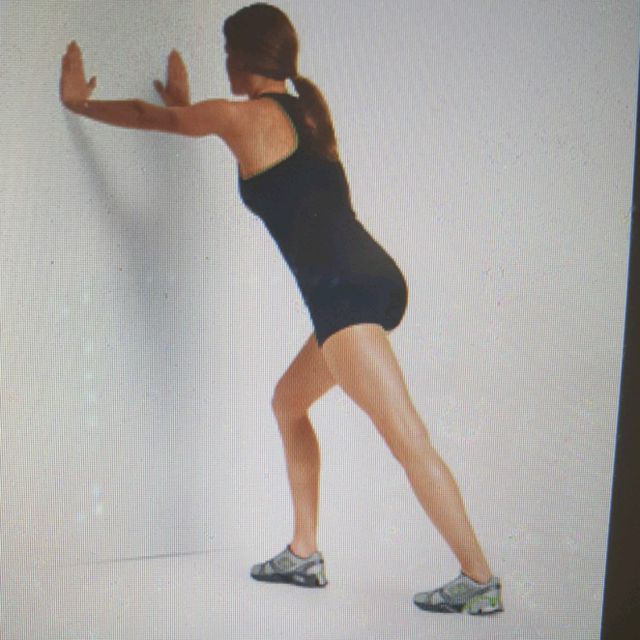 Stretch Calf Lunge Right by Kristine Norton Exercise Howto Skimble