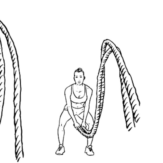 Battle Rope Slam by Charlotte M. Exercise Howto Skimble