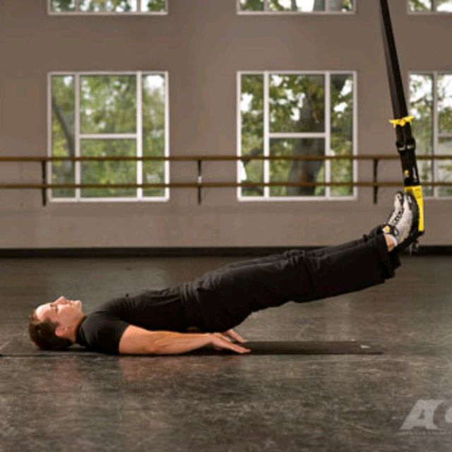TRX Hip Press Exercise Howto Workout Trainer by Skimble