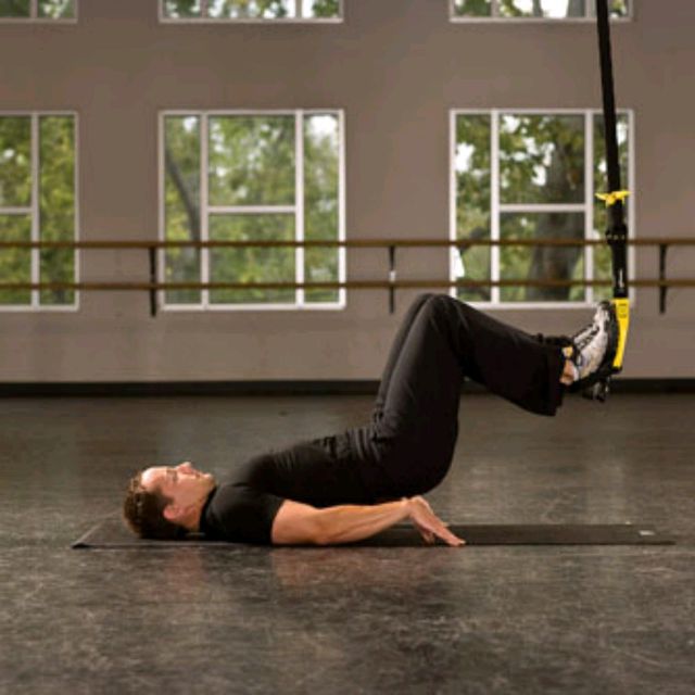 TRX Glute Bridge by Karina Scheers Exercise Howto Skimble