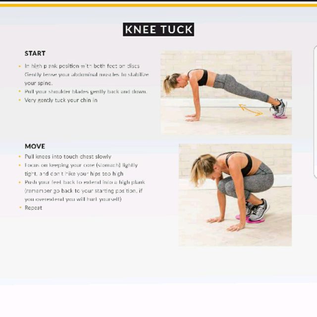 Knee Tucks On Sliders by Craig C. Exercise Howto Skimble