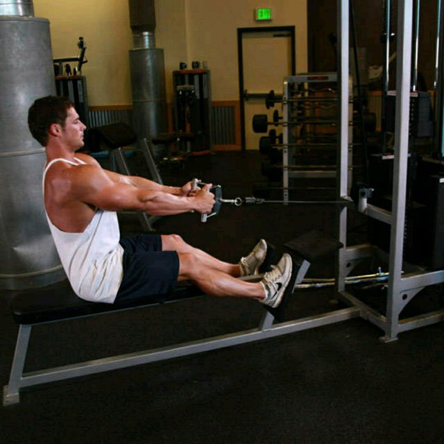 Seated Cable Rows by Jared H. Exercise Howto Skimble
