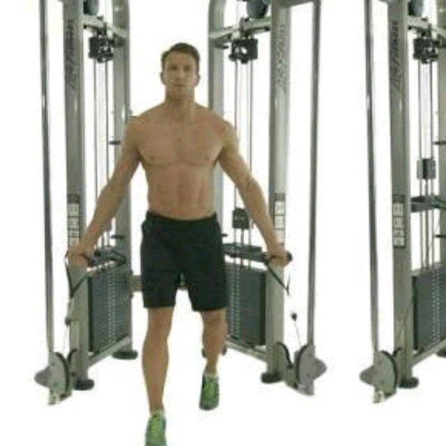 Cable crossover Lower pulley by Daniel Arixi Exercise Howto Skimble