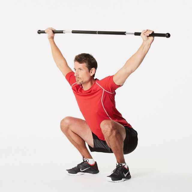 Overhead Squat With Bar by David Perlis Exercise Howto Skimble