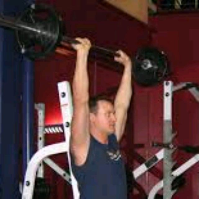 Standing Military Press/seating by Robster C Exercise Howto Skimble