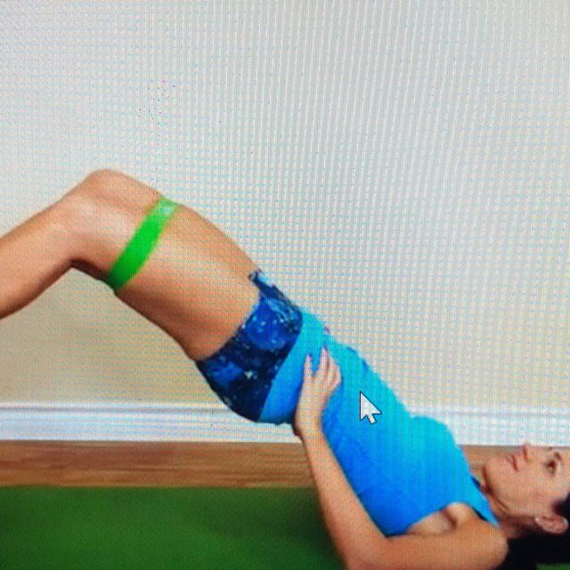 Wideleg elevated Glute Bridge Abduction With Band by Shanon W