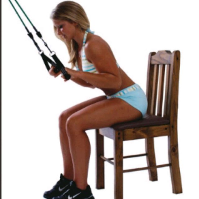 Seated Tricep Extensions by Adali Ramos Exercise Howto Skimble